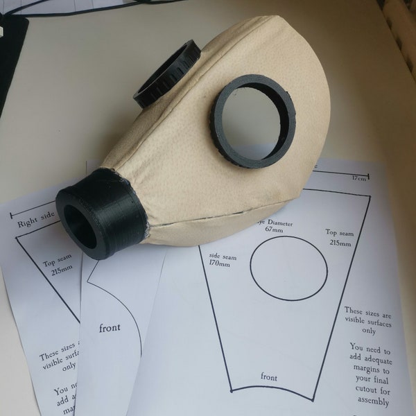 Korps gas mask cover sewing pattern