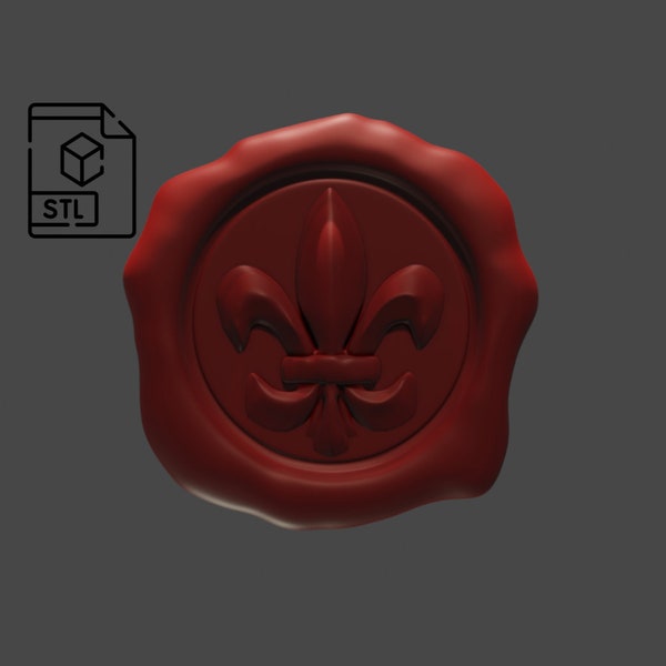 Fleur-de-lis seal