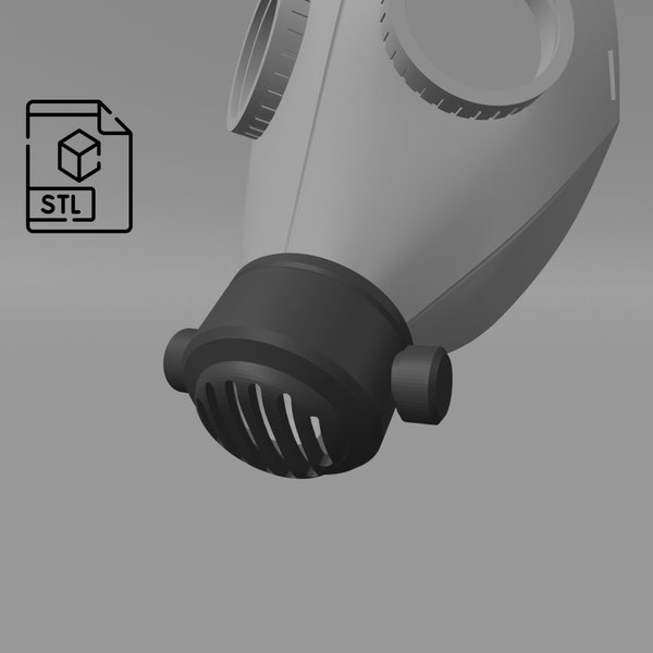 Korps officer gas mask add-on